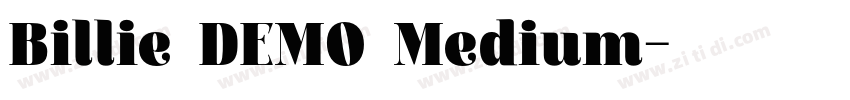 Billie DEMO Medium字体转换